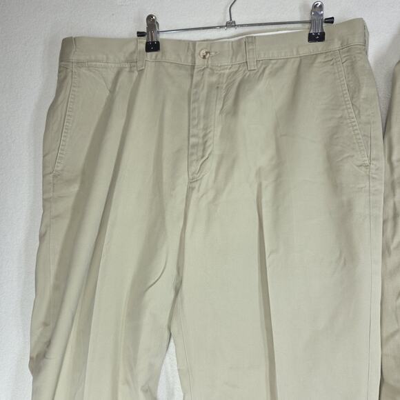 Vtg Polo Ralph Lauren Preston Pants Mens Flat Front 36x29 Preppy Chino Lot of 2 - Picture 3 of 13